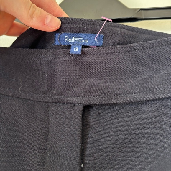 🎉4/30$🎉 Vintage Reitmans Navy Trousers – Size 13 - Picture 3 of 4